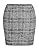 Haoduoyi Women's Soft High Waist Plaid A Line Zip up Bodycon Party Mini Skirt