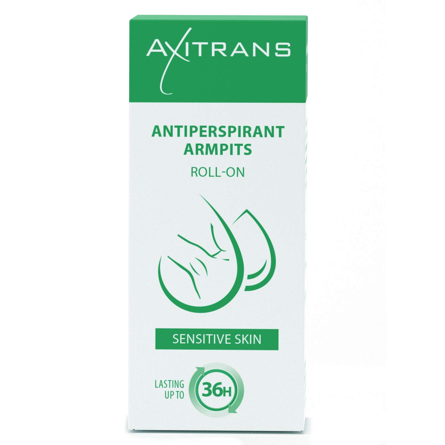 Axitrans Sensitive Extra Strength Antiperspirant Roll-On 20ml – Lasts Up to 36 Hours – Long-Lasting Sweat Protection & Odour Elimination – Sweat Block for Excessive Sweating, Men & Women