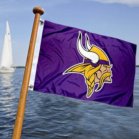 Minnesota Vikings Logo Garden Outdoor Flag Double Sides 12x18" NFL 2019 ...