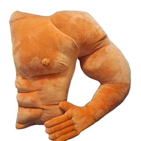Mona43henry Boyfriend Arm Muscle Shaped Plush Pillow Back Cushion