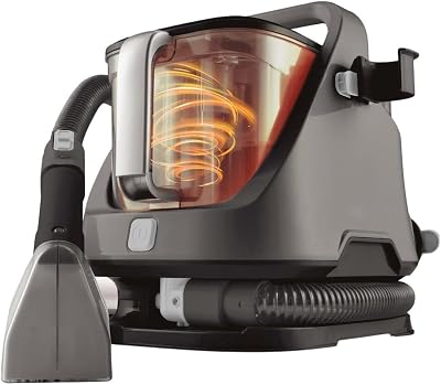 Macchina Aspirapolvere Lava Tappeti, Divani e Moquette 3 in 1 per Solidi e Liquidi - Pulizia Profonda, Serbatoi 1400 ml/1200 ml, Cavo 3 Metri, Grigio Scuro