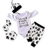 Aalizzwell Newborn Baby Boy Long Sleeve Outfit for Fall Winter