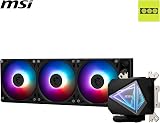 MSI MAG I360 AIO CPU Cooler ARGB Dual-Chamber Pump view 2