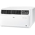 LG 10,000 BTU Smart Window Air Conditioner, 115V, Cools 450 Sq. Ft. for Bedroom, Living Room, Apartment, Dual Inverter, Quiet Operation, Energy Star, works with LG ThinQ, Amazon Alexa and Hey Google