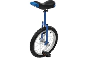 KWHXJ 16 Inch Wheel Unicycle, Outdoor Unicycle with 2 Pedals One Wheel Bike Adjustable Seat Exercise Bicycle Outdoor Sports Fitness Exercise Unicycles