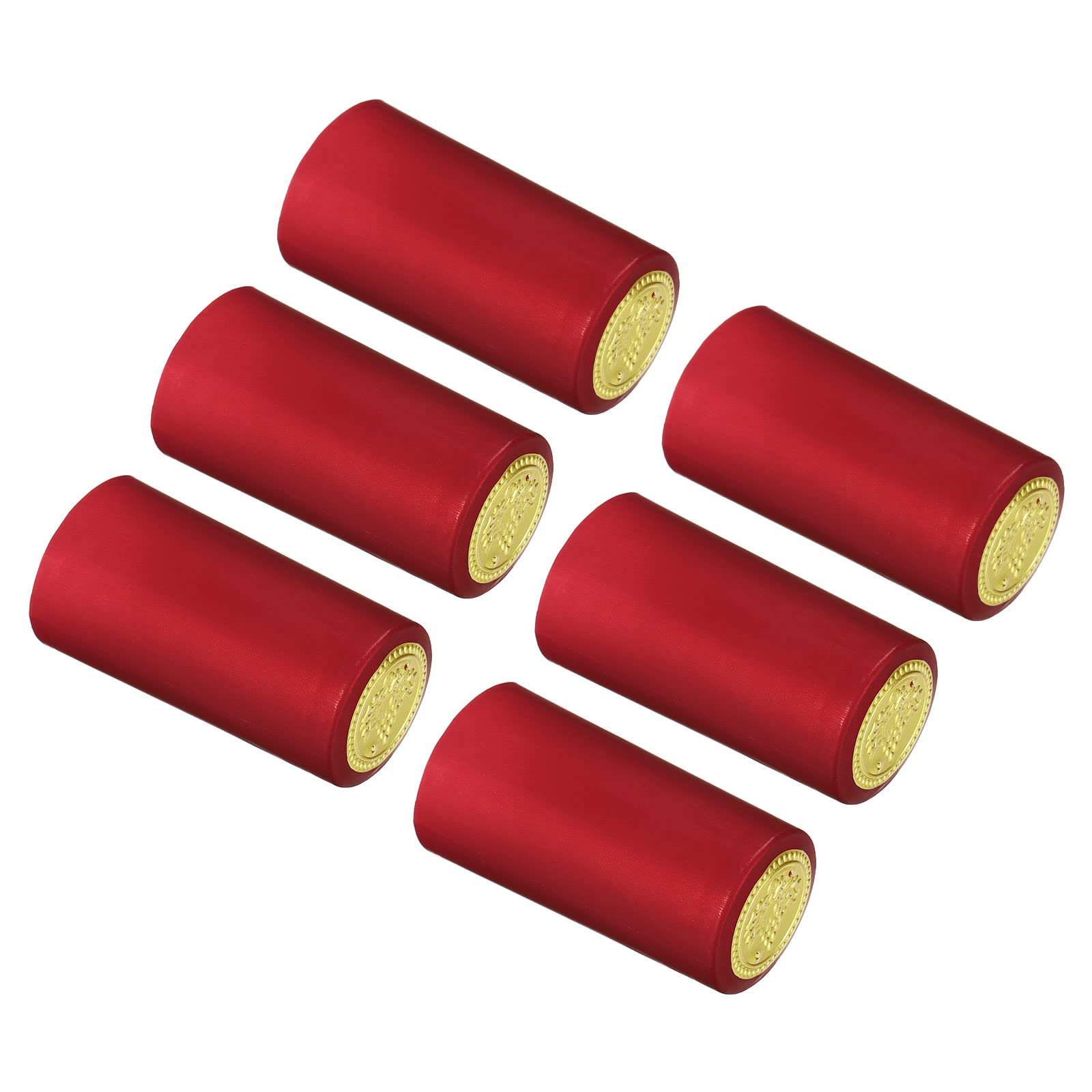 PATIKIL 30mm/1.18" PVC Heat Shrink Wine Bottle Caps, 150Pack Bottle Sleeves Top Cover Film Wrap, Dark Red