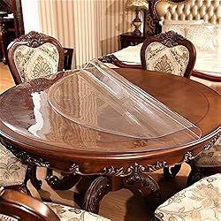 Crystal Clear Plastic Cover Circle Tablecloth