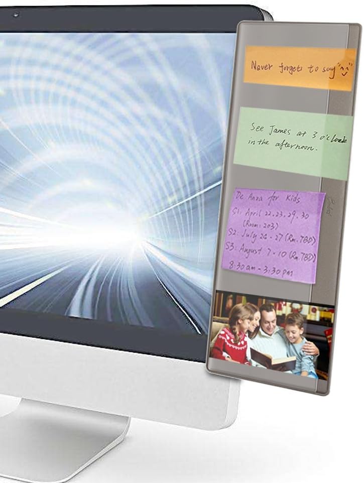 Monitor Message Board Sticky Notes Memo Pad Side Panel for Computer