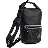 Mission Darkness Dry Shield Faraday Tote 15L // Waterproof Dry Bag for Electronic Device Security & Transport // Signal Blocking, Anti-Tracking, EMP & CME Shield, Data Privacy for Mobile Devices