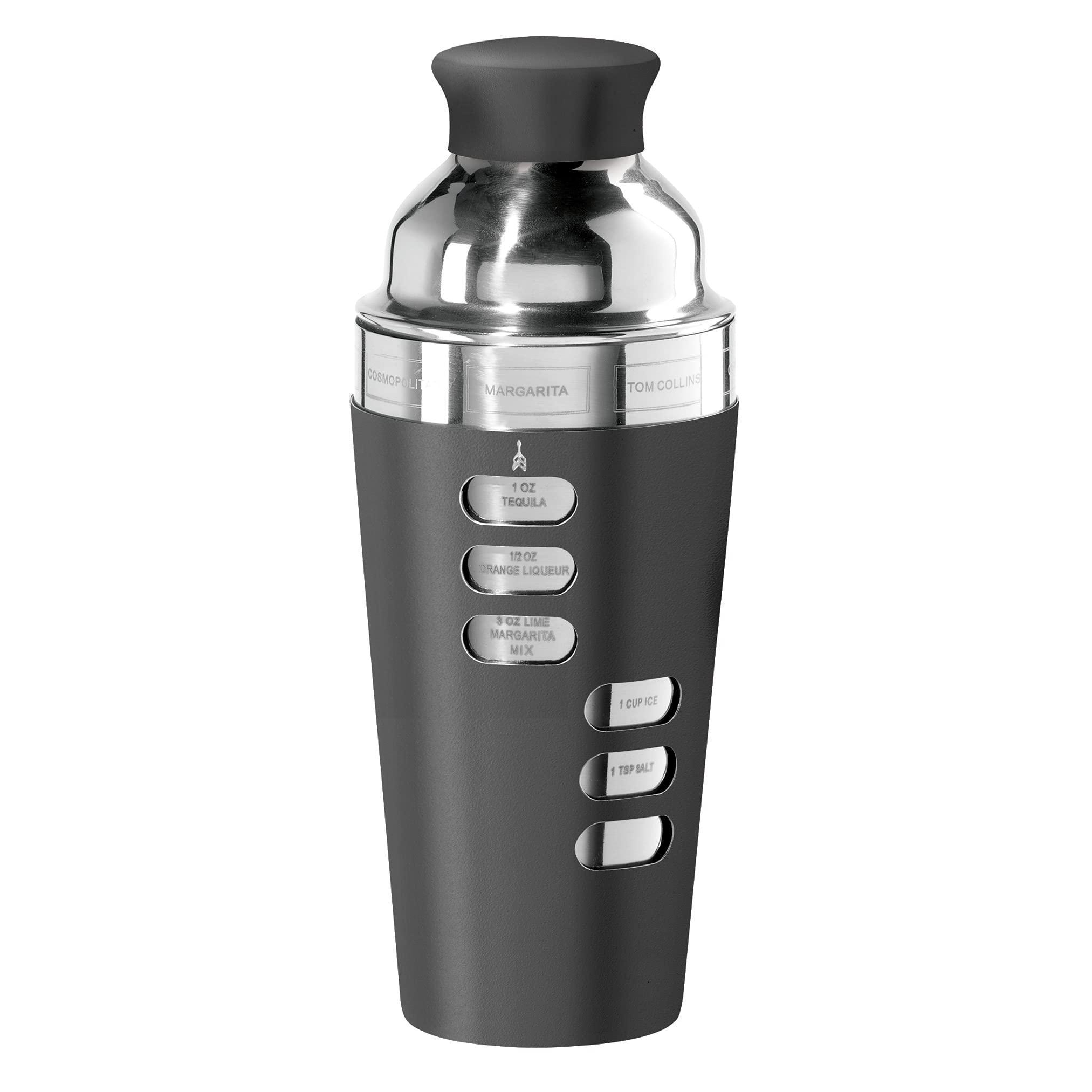 Photo 1 of Oggi 23-Ounce Stainless Steel Cocktail Shaker, Black