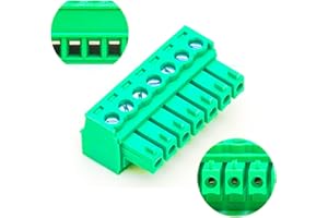 GENERIC Tcenofoxy 3.81mm 2/3/4/5/6/7/8/9/10/11/12/13/14/15/16/18/20/24 Pin Phoenix Connector PCB Screw Terminal Block Connector (4Pcs 3.81M-7Pin)