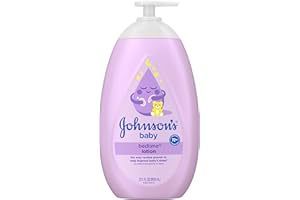 Johnson's Baby Bedtime Lotion, Soothing NaturalCalm Aromas, Gentle Nighttime Baby Lotion, Helps Relax & Soothe, Hydrating, No added Parabens & Dyes, 27.1 fl. oz