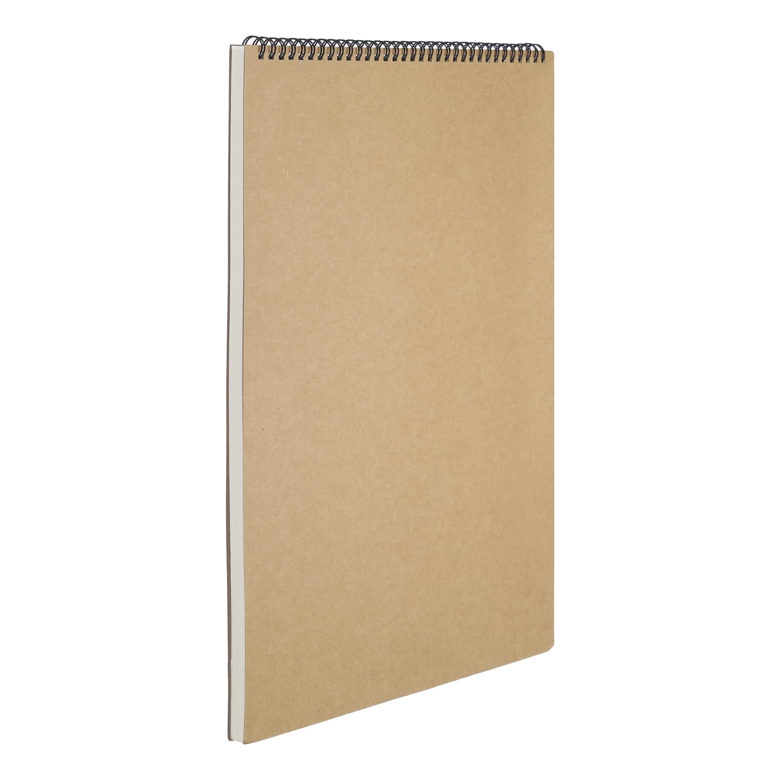 PATIKIL 17 x 12" Top Spiral Bound Sketch Book, 1 Pcs 30 Sheet 60 Pages 160GSM Retro Spiral Sketchbook Notebook for Artist Drawing Painting Writing