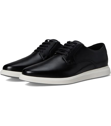 Calvin Klein® Adeso 2 Shoes for Men – Textile and Man-Made Construction – Lace-up Closure – Round Toe Black 7 M