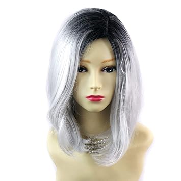 Amazon Com Wiwigs Wonderful Medium Bob Style Wig Grey Off