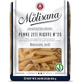 La Molisana Penne Ziti Rigate N&deg;20 Pasta, 16 oz, Premium Italian Durum Wheat Semolina, High Protein 14%, Bronze Die Cut Ridged Penne for Perfect Sauce Grip, Firm Al Dente Texture, Ideal for Pasta Salads &amp; Baked Dishes, Made in Italy