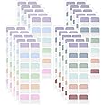 240 Pcs 1Inch Colored Book Sticky Index Tabs Dividers Repositionable Book Page Markers Tabs Annotation Tab Stickers Label Sticky Tabs for Notebooks Binders File Classification