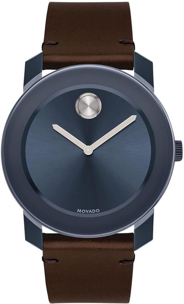 movado bold 42mm black ip case watch