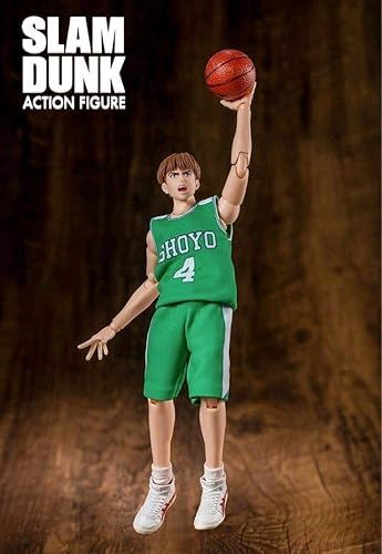 Amazon スラムダンク 1 10 可動フィギュア 藤真健司 4号 翔陽 緑ユニフォーム Slamdunk Action Figure 非s H Figuarts Figma 緑シャツ フィギュア ドール 通販