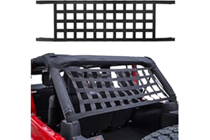 Savadicar Mesh Cargo Net Roof Top Netting Hammock for 1987-2023 Jeep Wrangler YJ TJ JK JL & Gladiator JT, Black