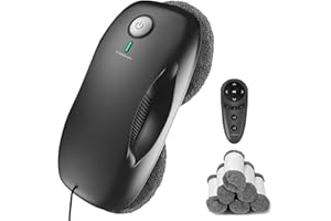 Tosima Window Cleaning Robot W2S, Automatic Cleaning with Intelligent Path Planning, 3800Pa Suction Power, Edge Detection Technology, Remote Control