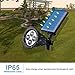 Solar Spotlights, Roleadro 2-in-1 Watwerproof 4 LED Adjustable Wall / Landscape Solar Lights Outdoor Wireless Security Lighting Auto On/Off for Patio Yard Garden Lawn (2 Pack)