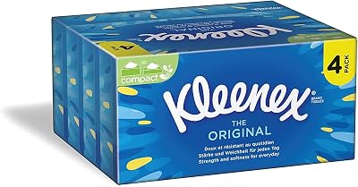 Kleenex Original Tissues Box 4 Pack Brand New Pulp 4 Boxes