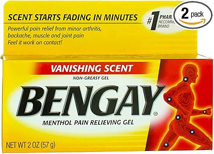 Bengay Vanishing Scent, Menthol Pain 