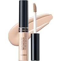 THE SAEM Cover Perfection Tip Concealer, Liquid Multi-Use Concealer, Full Coverage Makeup for Acne Dark Spots Dark Circles Hy