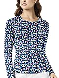 WonderWink Women's Layers Printed Long Sleeve Tee