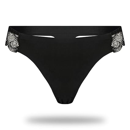 Kendindza Damen 5er / 10er Set Unterhosen Tanga Spitzen-Unterwäsche Netz sexy Hot Pants String