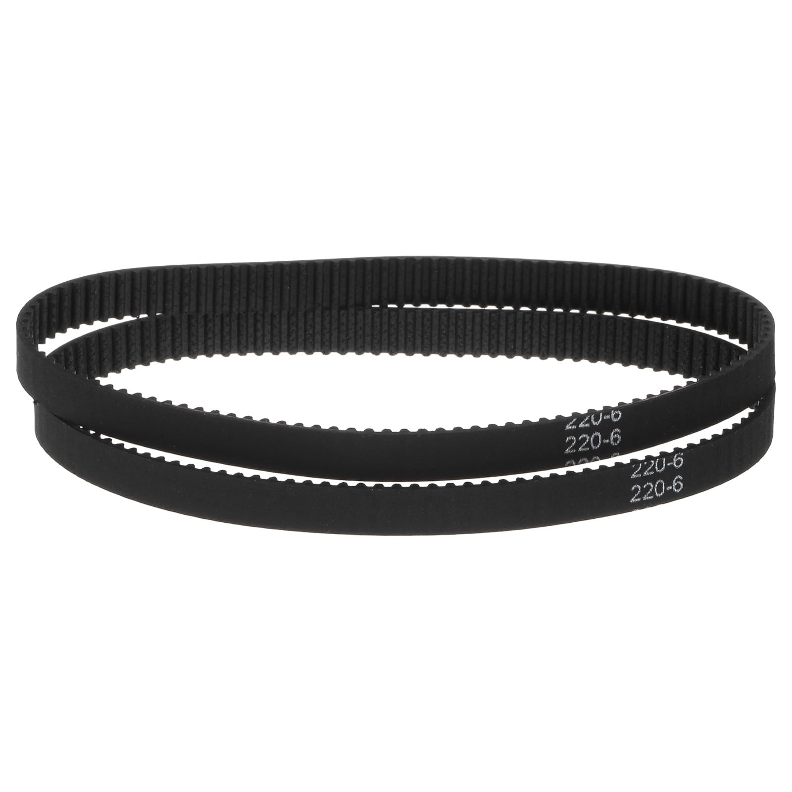 Photo 1 of uxcell 2pcs 2GT Timing Belt Closed Loop Rubber Belts 220-2GT-9, 6mm Width x 220mm Length, 3D Printer Timing Belt