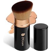 DUcare Retractable Makeup Brush for Foundation Liquid, Self Tanner Brush Cream and Bronzer Kabuki Face Makeup Travel Brushes