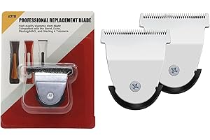 AUDOC Mag Timmer Blade Replacement 2111 Blades Compatible with Wahl Sterling Mag Trimmers Blades,Fits Sterling Mag Trimmer 8841/8143 /8700/8779 and Beret 8841 Trimmer (Silver/2Pack)