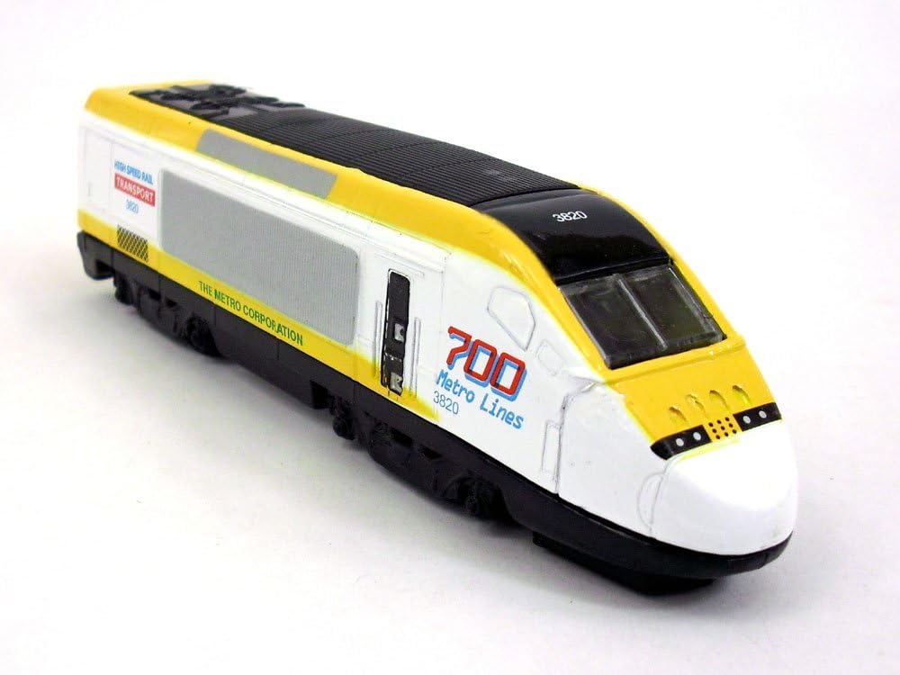 Shing Fat High Speed Train Diecast Metal Scale Model - Yellow