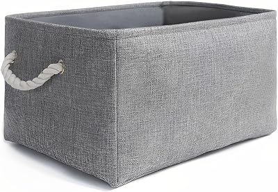 Mangata Foldable Storage Box Large Grey with Handles