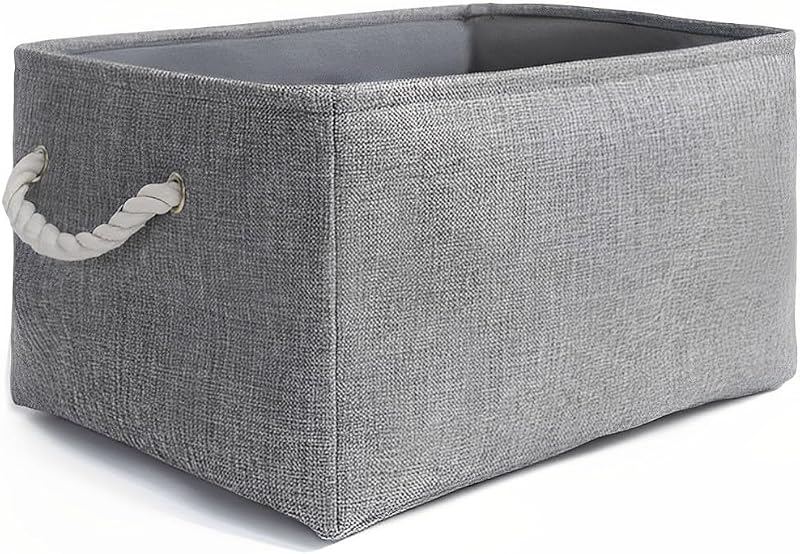 Mangata Foldable Storage Box Large Grey with Handles