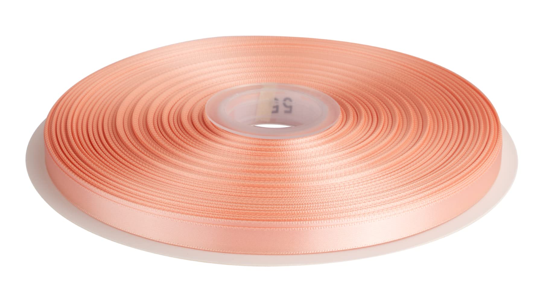 Double Faced Satin Ribbon, 9mm X 91M, Solid Polyester Ribbon for Gift Wrapping, Crafts, Wedding Party Ceremony Decoration, Floral Arrangement, Sewing (Moonstone) — image 1