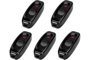 Inline Switch, 5PCS Cord Appliance Switch AC 250V 10A Push Button Switch in Line On Off Rocker Switch with Red LED Indicator 