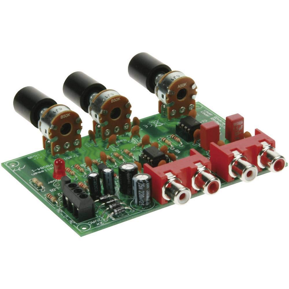Velleman K8084 Preamplifier Volume and Tone Control Kit, Multi-Colour