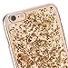 iPhone 6s Case, iPhone 6s Screen Protector, Cute Glitter Sparkly Cover with Foil Elements Slim Soft Flexible TPU Protective Design Thin for Apple iPhone 6s 4.7 inch (Gold)