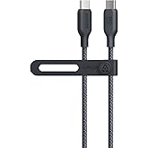 Anker USB C Cable, 240W Bio-Braided Type C Fast Charge Cord for iPhone 16/16 Pro, MacBook Pro 2020, iPad Pro,and More(USB 2.0