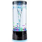 SUNDISC Tornado Lamp - Novelty LED Sensory Liquid Motion Night Light, Exclusive Dual-Bead & Quiet Motor, Cool Tech Gifts for Men Women Teens, Unique Desk Gadgets for Gaming Room, Office, Decor