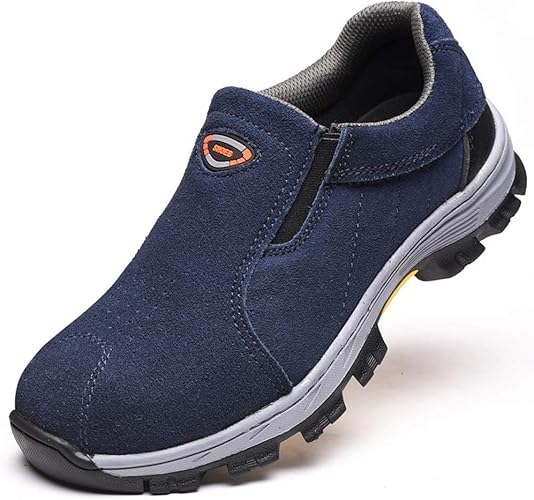 Zapatos de trabajo sin cordones a la moda, transpirables, de malla de