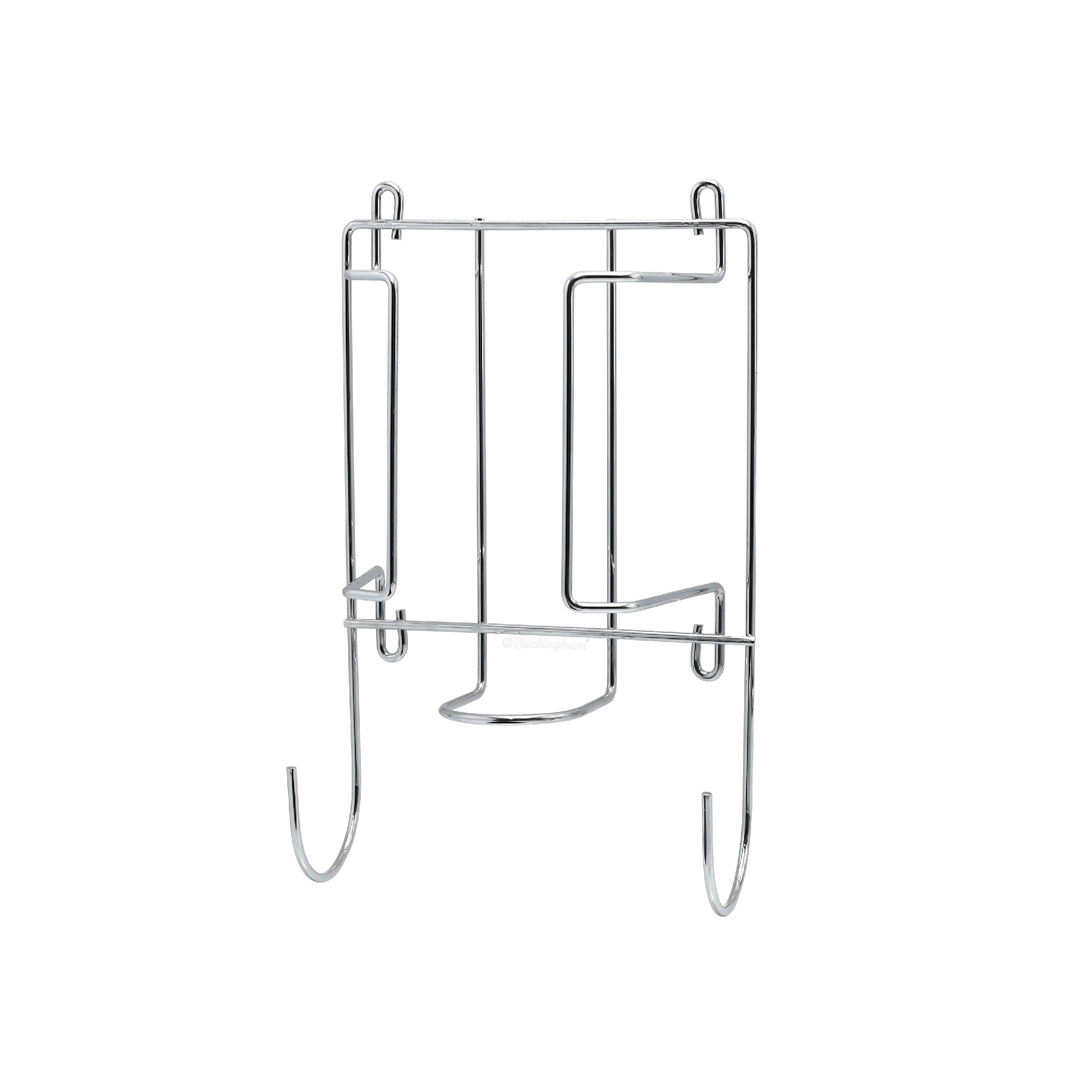 Handles and Ironmongery - Supporto per ASSE e Ferro da stiro, per montaggio su Porta o parete, in cromo lucido