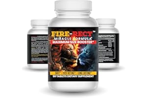 Fire-Rect - Male Enlargement - All Natural Stamina Support - Last Longer - Increase Size Up to 4.5 Inch, Strength & Stamina in 45 Days - Improve Energy Level - Optimize Vitality - 90 Tablets