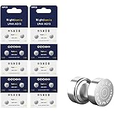 Nightkonic 20 Count - LR44 AG13 357 SR44 A76 303 Battery 1.5V Button Coin Cell Batteries