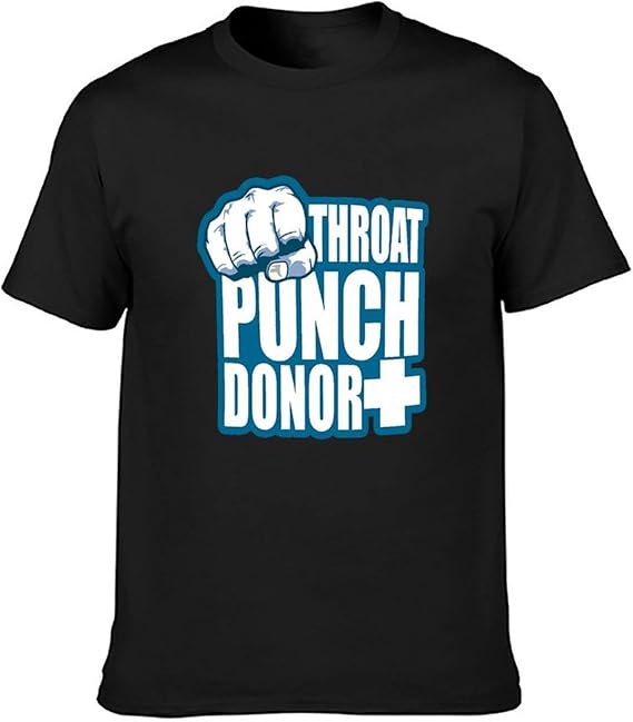 Throat Punch Donor Baumwolle TShirt Rundhals Kurzarm TShirt für