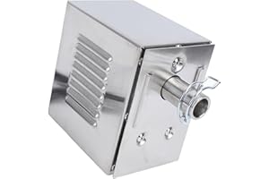 AQUR2020 Rotisserie Motor 45W Heavy Duty Universal Replacement Spit Motor, Stainless Steel Electric Grill Motor for Pig Goat Chicken Roaster, Ideal for Outdoor BBQ (US Plug 100‑240V)