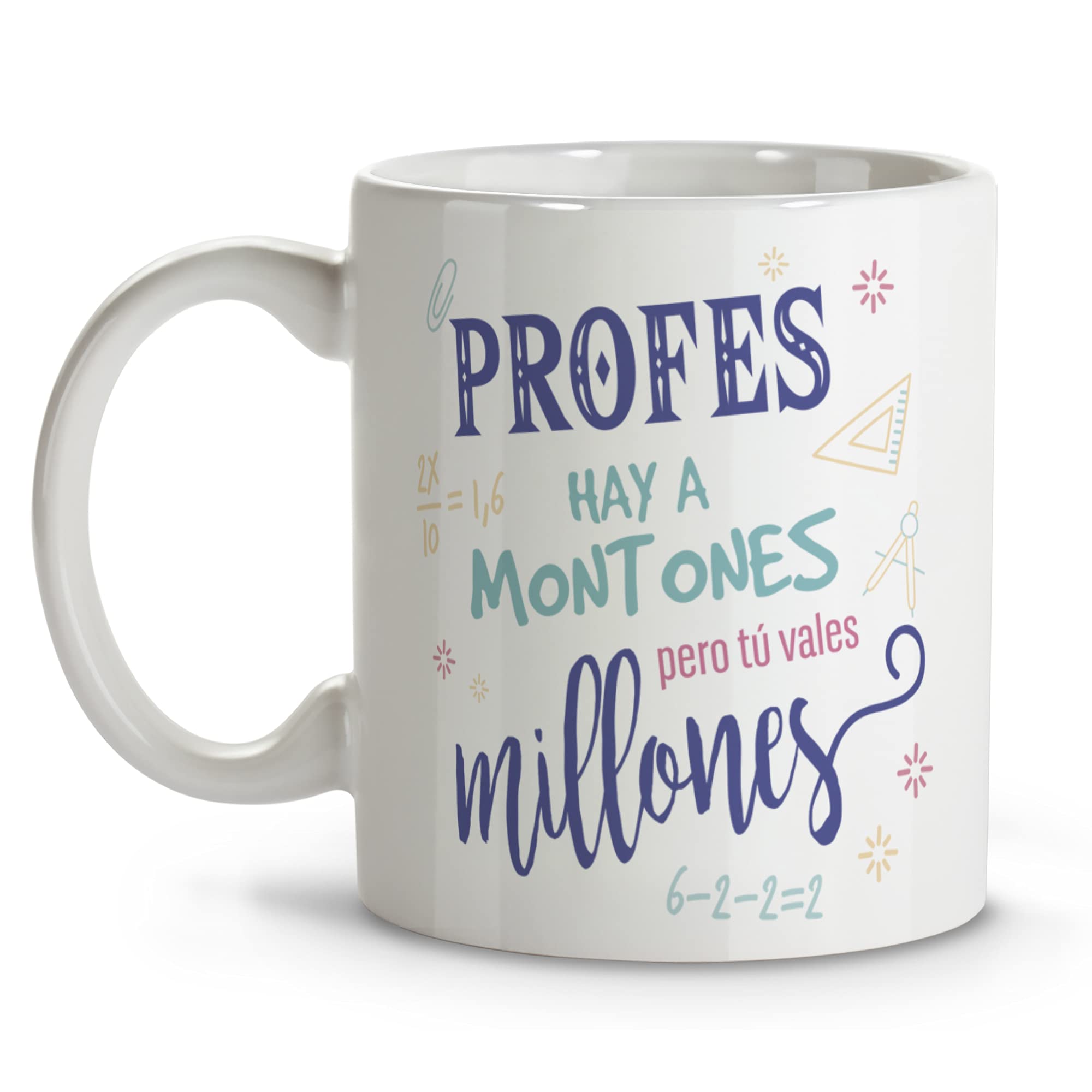 LolaPix Best Teacher. Teacher Mug. Original Breakfast Mugs. Ceramic Mug 330 ml. Gifts with Phrases. Personalized mugs.